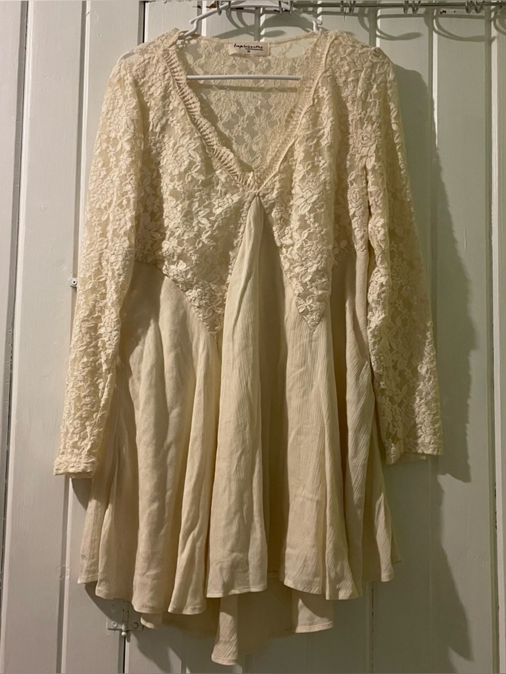 Impressions lace tunic dress-medium EUC